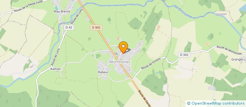 localisation de l'entreprise MADAME FLORENCE STEPHAN  MONTHOLIER