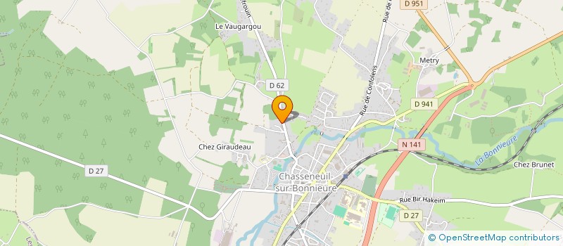 localisation de l'entreprise MADAME FLORENCE SUGERE  CHASSENEUIL-SUR-BONNIEURE