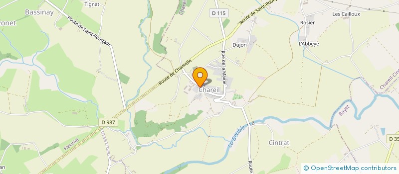 localisation de l'entreprise MADAME FLORENCE TAFERE  CHAREIL-CINTRAT