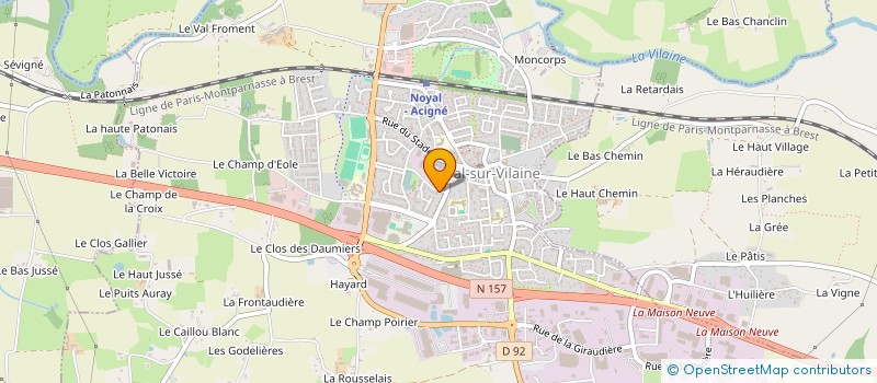 localisation de l'entreprise MADAME FLORENCE TAILLEFER  NOYAL-SUR-VILAINE