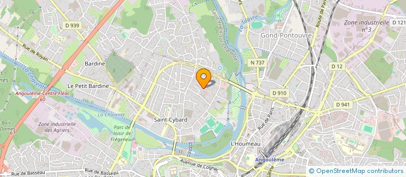 localisation de l'entreprise MADAME FLORENCE TETAUD à ANGOULEME
