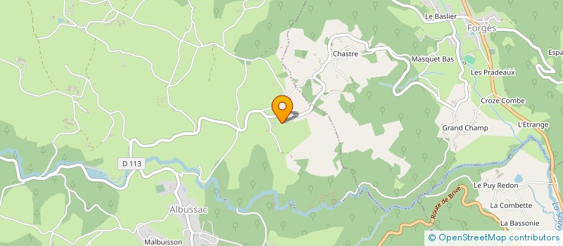 localisation de l'entreprise MADAME FLORENCE TEYSSANDIER  ALBUSSAC