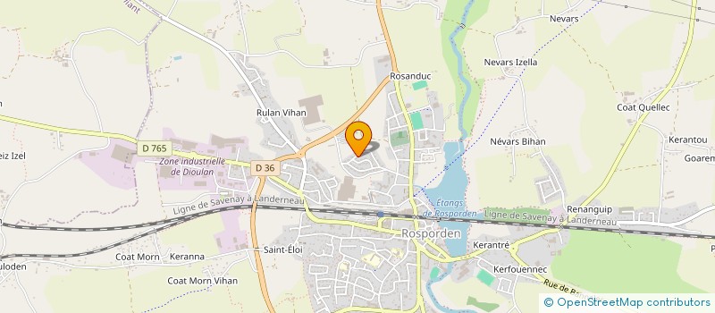 localisation de l'entreprise MADAME FLORENCE THAERON  ROSPORDEN