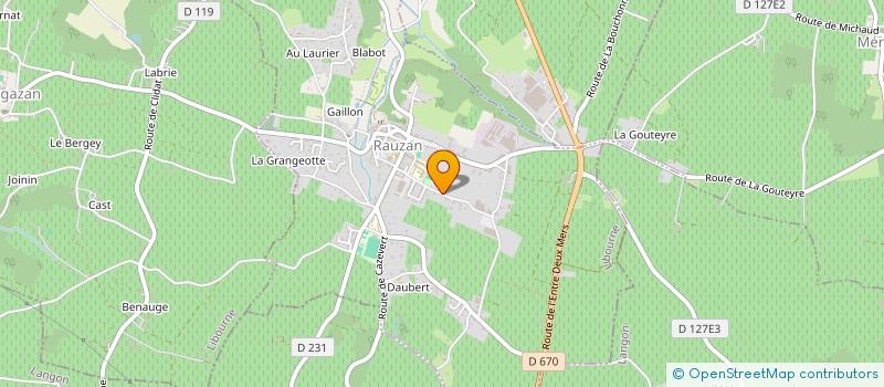 localisation de l'entreprise MADAME FLORENCE THOLLIEZ  RAUZAN