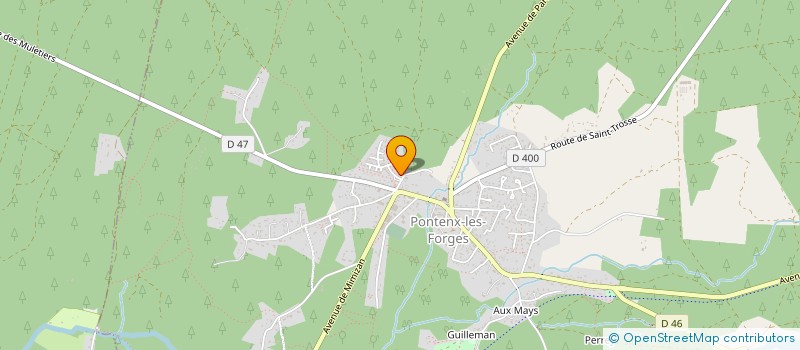 localisation de l'entreprise MADAME FLORENCE THOMAS  PONTENX-LES-FORGES