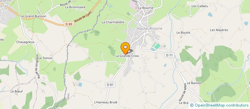 localisation de l'entreprise MADAME FLORENCE THOMAS  HAUTE-RIVOIRE