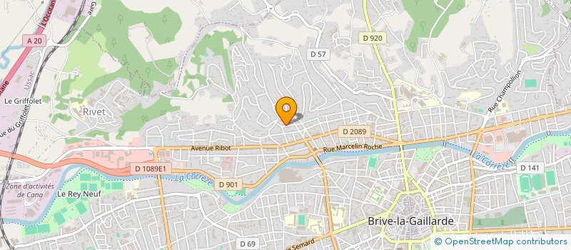 localisation de l'entreprise MADAME FLORENCE TISSOT à BRIVE-LA-GAILLARDE