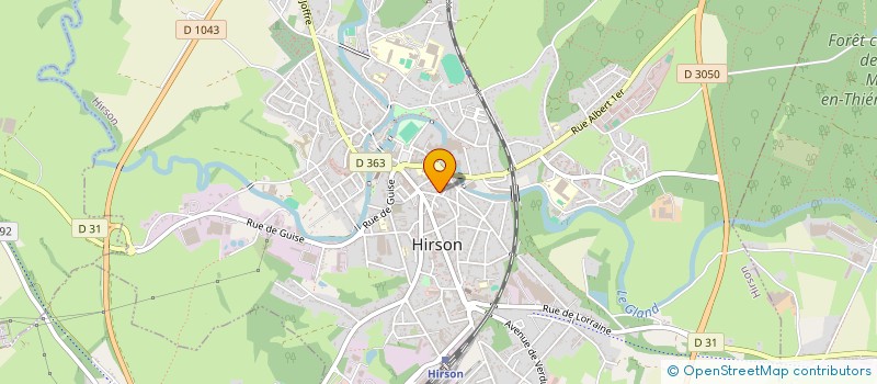 localisation de l'entreprise MADAME FLORENCE TOULOUSE  HIRSON