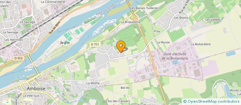 localisation de l'entreprise MADAME FLORENCE TOUSSAINT  AMBOISE