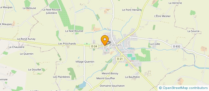localisation de l'entreprise MADAME FLORENCE UZEL à PASSAIS VILLAGES