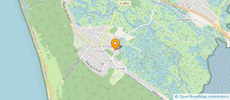 localisation de l'entreprise MADAME FLORENCE VABOIS  LE GRAND-VILLAGE-PLAGE