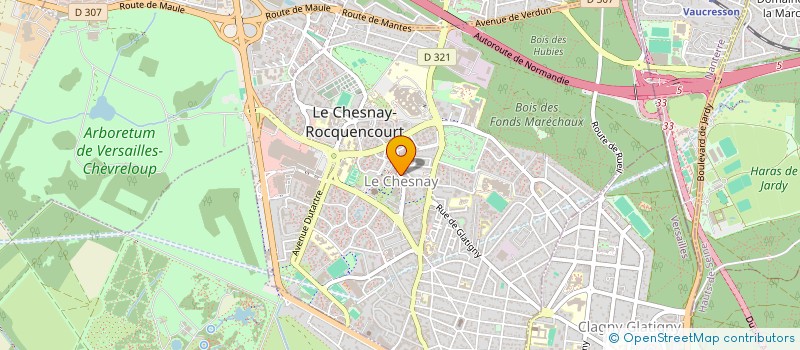 localisation de l'entreprise MADAME FLORENCE VALDES  LE CHESNAY-ROCQUENCOURT