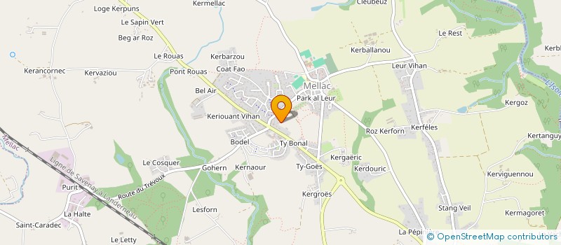 localisation de l'entreprise MADAME FLORENCE VALETTE  MELLAC