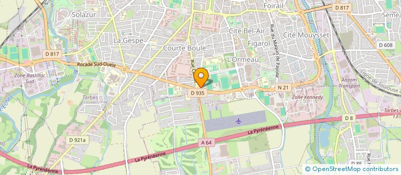 localisation de l'entreprise MADAME FLORENCE VALLAT  TARBES