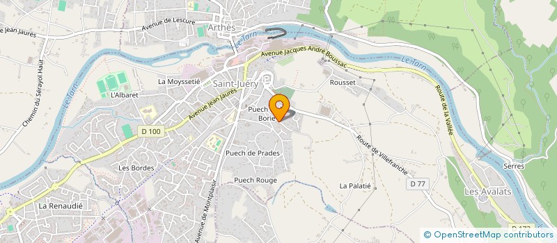 localisation de l'entreprise MADAME FLORENCE VALLEE  SAINT-JUERY