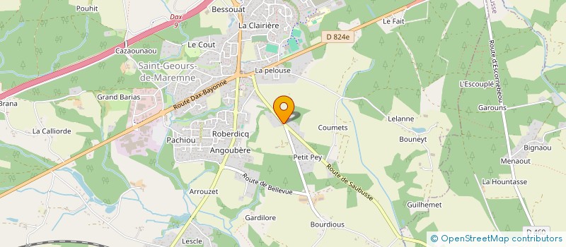 localisation de l'entreprise MADAME FLORENCE VANDEQUIN à SAINT-GEOURS-DE-MAREMNE