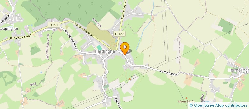 localisation de l'entreprise MADAME FLORENCE VANHOUCKE  HARDINGHEN