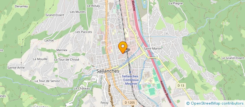 localisation de l'entreprise MADAME FLORENCE VANLIET  SALLANCHES