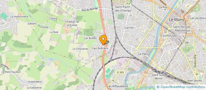 localisation de l'entreprise MADAME FLORENCE VANNIER à LE MANS