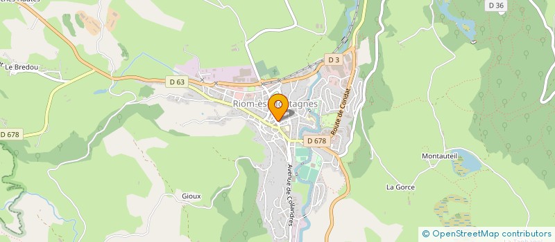 localisation de l'entreprise MADAME FLORENCE VARNAT à RIOM-ES-MONTAGNES