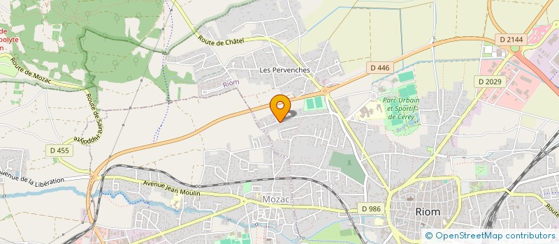 localisation de l'entreprise MADAME FLORENCE VIGIER  RIOM