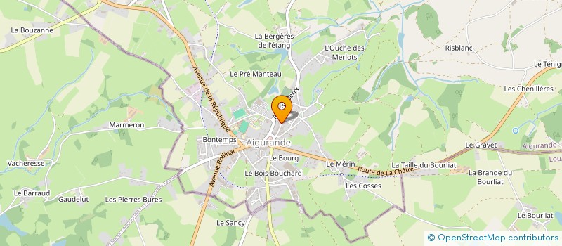 localisation de l'entreprise MADAME FLORENCE VIGNE à AIGURANDE