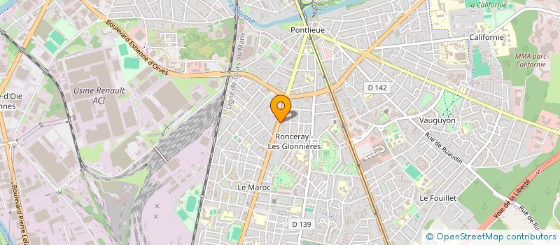 localisation de l'entreprise MADAME FLORENCE VIGNERON à LE MANS