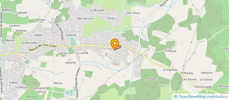 localisation de l'entreprise MADAME FLORENCE VILLEDIEU  POMPIGNAC