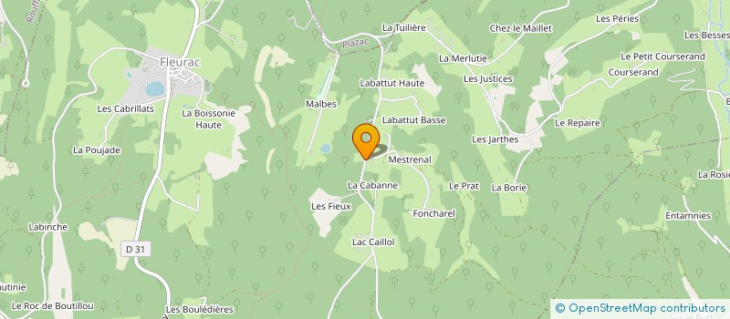 localisation de l'entreprise MADAME FLORENCE VILLEROT  FLEURAC