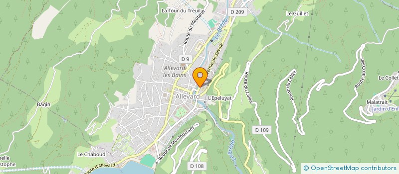 localisation de l'entreprise MADAME FLORENCE VILLIOD  ALLEVARD