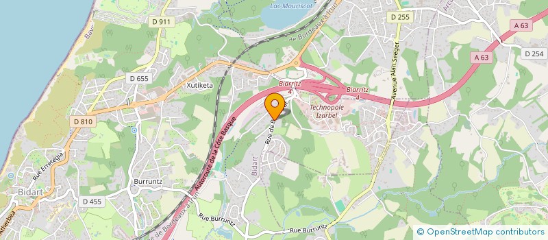 localisation de l'entreprise MADAME FLORENCE VITRY  BIDART