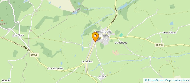 localisation de l'entreprise MADAME FLORENCE VIVIER  MONTAIGUET-EN-FOREZ