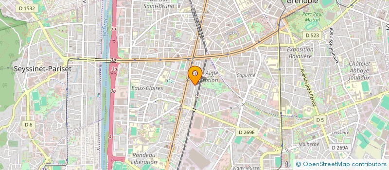 localisation de l'entreprise MADAME FLORENCE VOUTEY  GRENOBLE