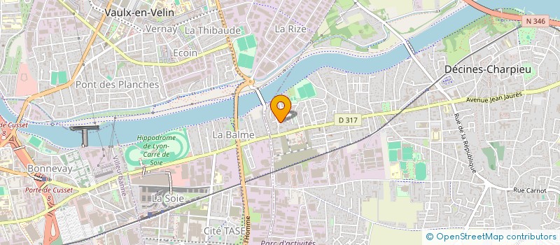 localisation de l'entreprise MADAME FLORENCE WILLIAM  DECINES-CHARPIEU