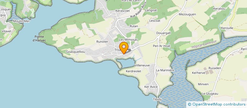 localisation de l'entreprise MADAME FLORENCE YEUC'H  HOPITAL-CAMFROUT