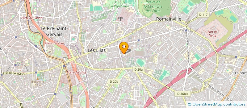 localisation de l'entreprise MADAME FLORENE VAXELAIRE à LES LILAS