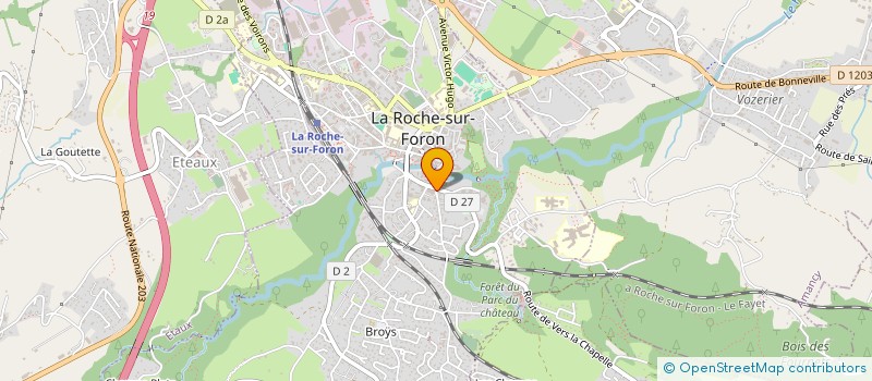 localisation de l'entreprise MADAME FLORENT GOUJET  LA ROCHE-SUR-FORON