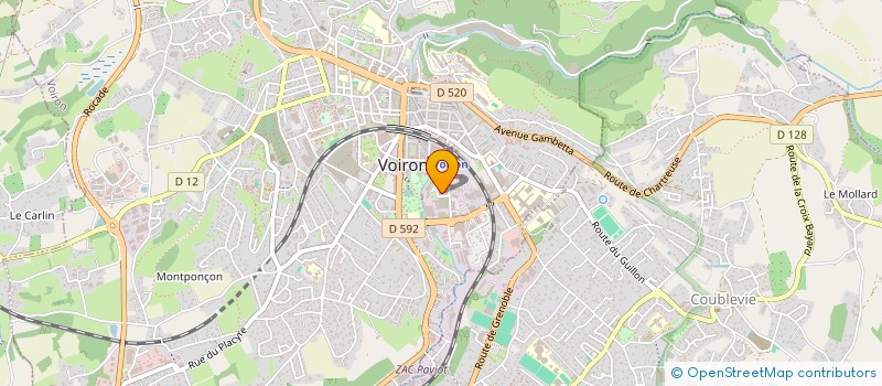 localisation de l'entreprise MADAME FLORENTINA CONSTANTIN  VOIRON