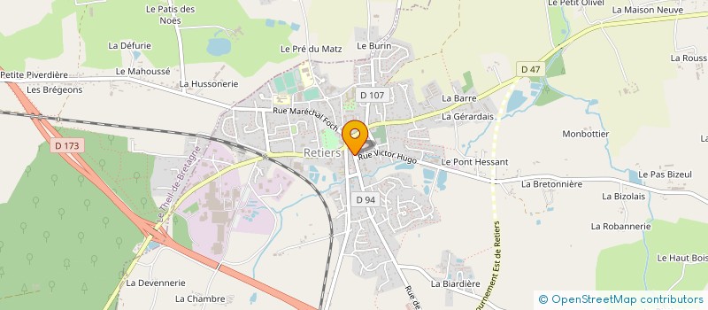 localisation de l'entreprise MADAME FLORENTINA DANCIU  RETIERS