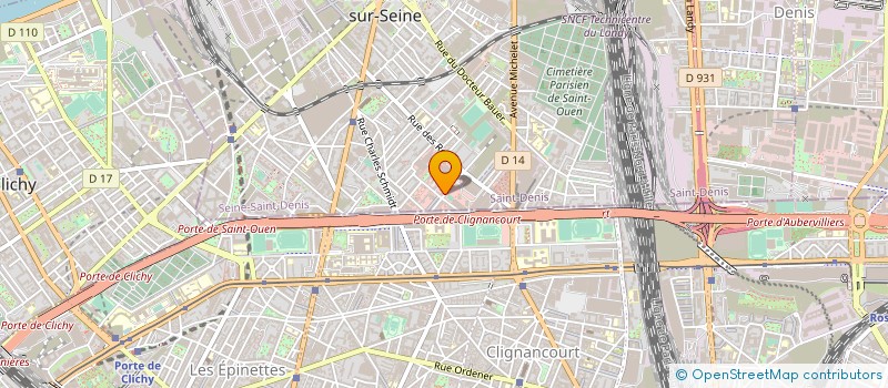 localisation de l'entreprise MADAME FLORENTINE GRELIER à SAINT-OUEN-SUR-SEINE