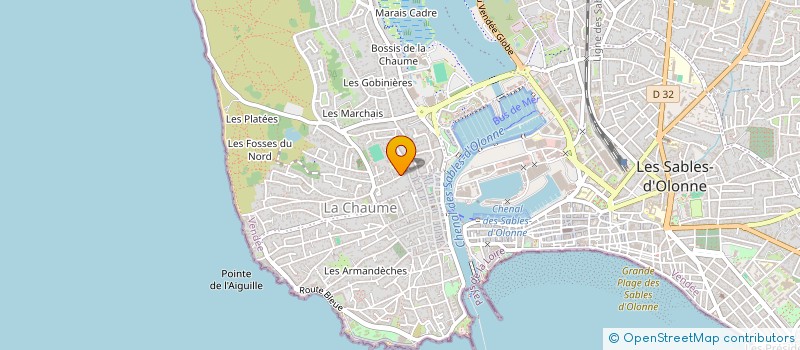 localisation de l'entreprise MADAME FLORENTINE MARTI  LES SABLES D'OLONNE