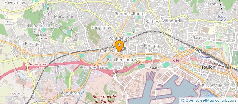 localisation de l'entreprise MADAME FLORES HADJIRA  TOULON