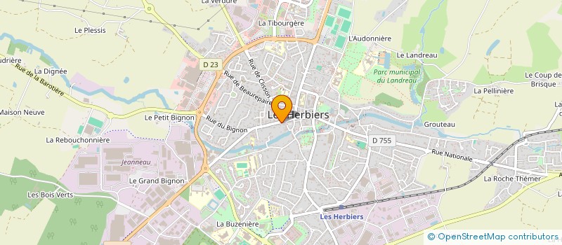 localisation de l'entreprise MADAME FLORESTINE ALLAIN à LES HERBIERS