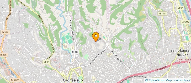 localisation de l'entreprise MADAME FLORIA GIANA  CAGNES SUR MER