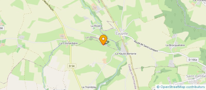 localisation de l'entreprise MADAME FLORIANE AUBER  LES MONTS D'AUNAY