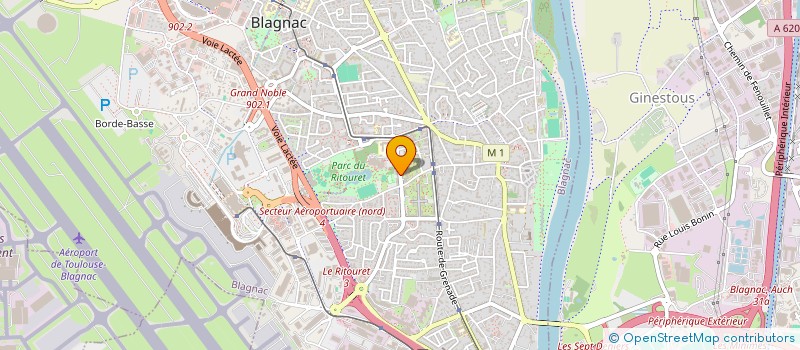 localisation de l'entreprise MADAME FLORIANE AUBRY  BLAGNAC