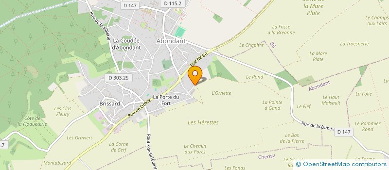 localisation de l'entreprise MADAME FLORIANE BARRAU à ABONDANT