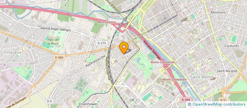 localisation de l'entreprise MADAME FLORIANE BATTEUX  REIMS