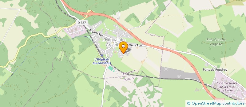 localisation de l'entreprise MADAME FLORIANE BERNARDOT  L'HOPITAL-DU-GROSBOIS