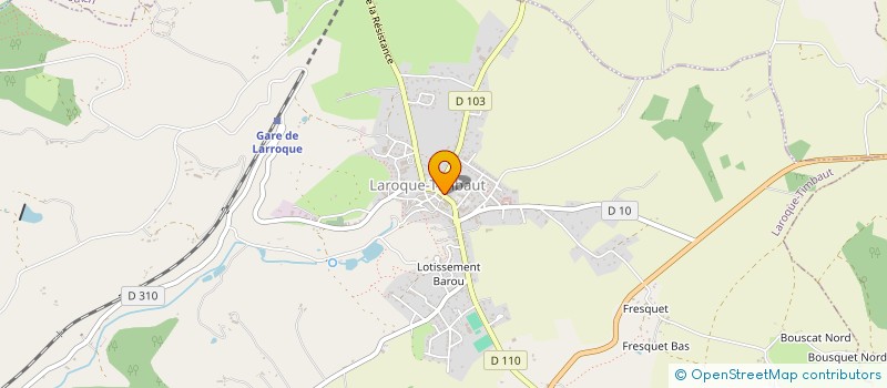 localisation de l'entreprise MADAME FLORIANE BLANCHARD  LAROQUE-TIMBAUT